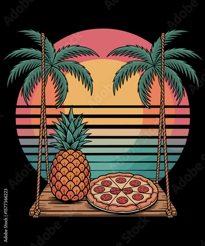Hawaiian Pizza Comfort Food Foodie Pineapple Pizza