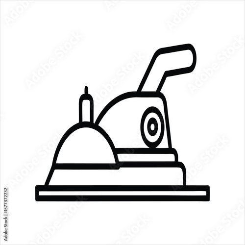 Steam Powered Planer Machine Engineer Tool Vector
