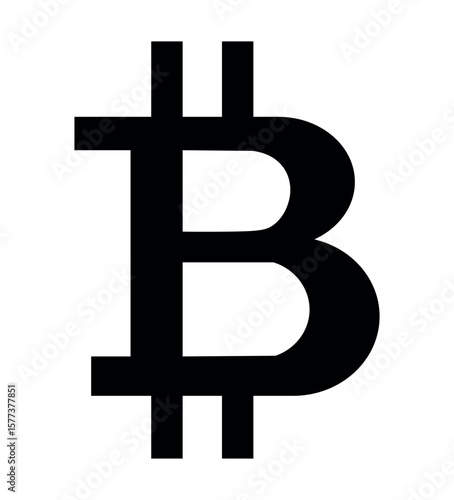 Bitcoin sign icon