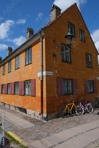 Photography casa colorida rua dinamarca copenhagen