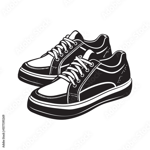 sneakers isolated on white background