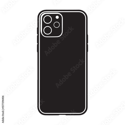 black smart phone