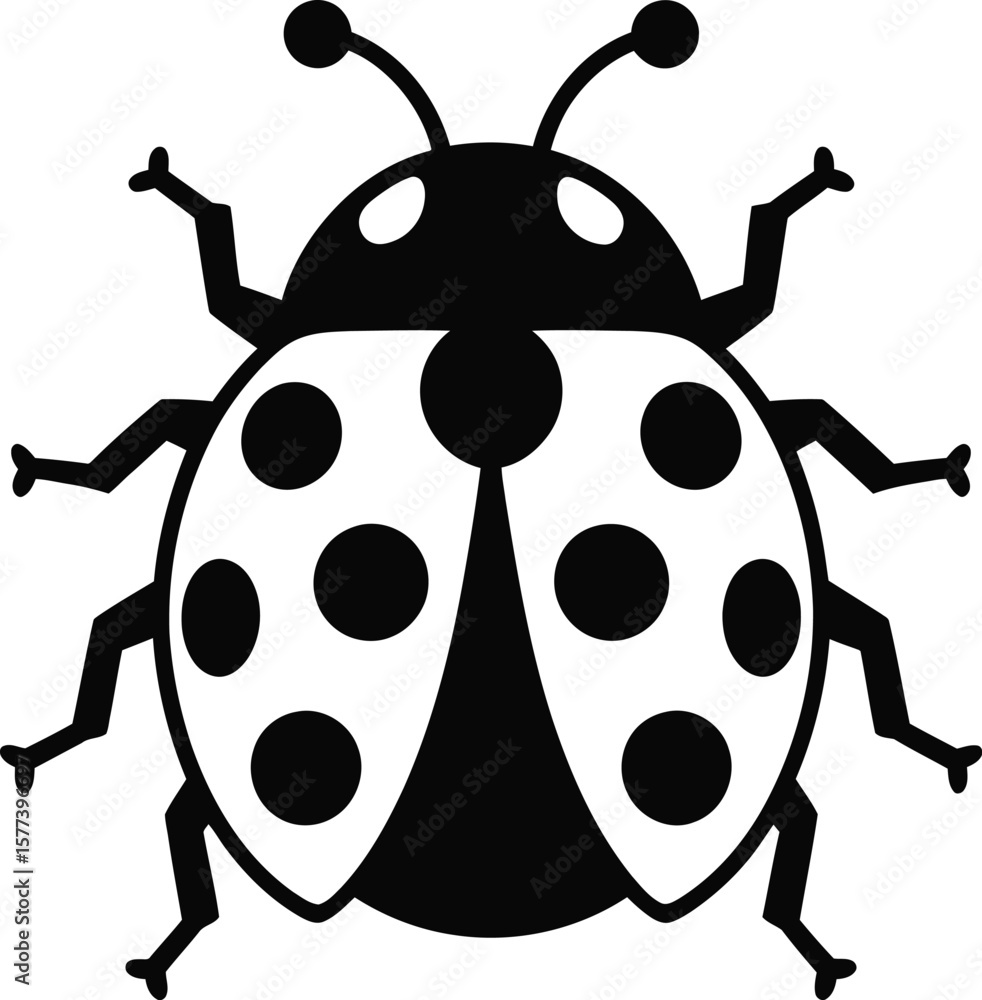 Obraz premium vector illustration of a ladybug