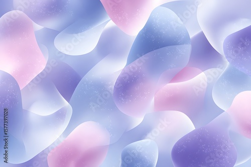 Abstract flowing colorful shapes digital art smooth gradient background soft pastel tones aesthetic design