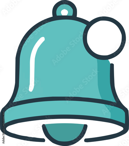 Modern alert notification bell icon signaling important updates and alerts for businesses and apps