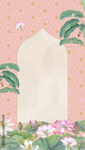 Indian wedding design template for invites