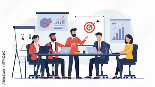 Strategic Business Planning Meeting with Goal Setting