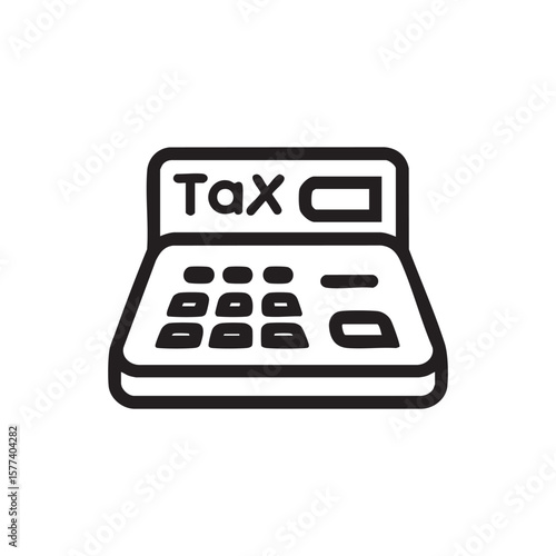 An icon showing a calculator with "Tax" on its screen.