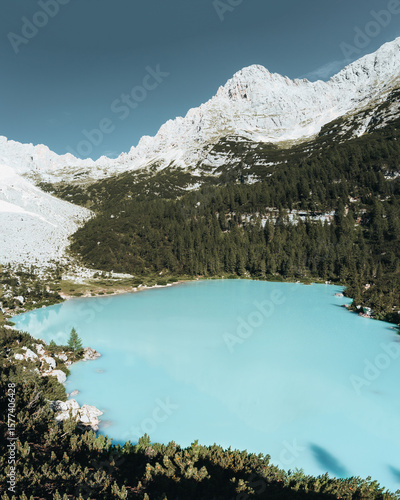 Hiking to Lake Sorapis in the Dolomites, Italian Alps