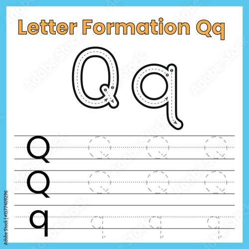 letter formation Q

alphabet tracing Q

uppercase and lowercase Q

handwriting practice Qq

letter Q tracing worksheet

learn to write letter Q

dotted letter Q

Q handwriting worksheet

preschool le
