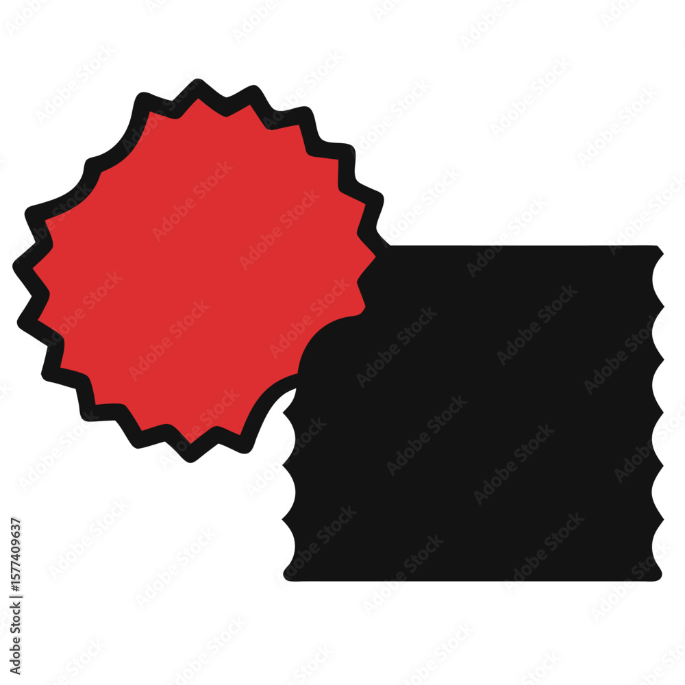 Obraz premium Red and Black Fabric Swatches Texture, Design, and Material Samples