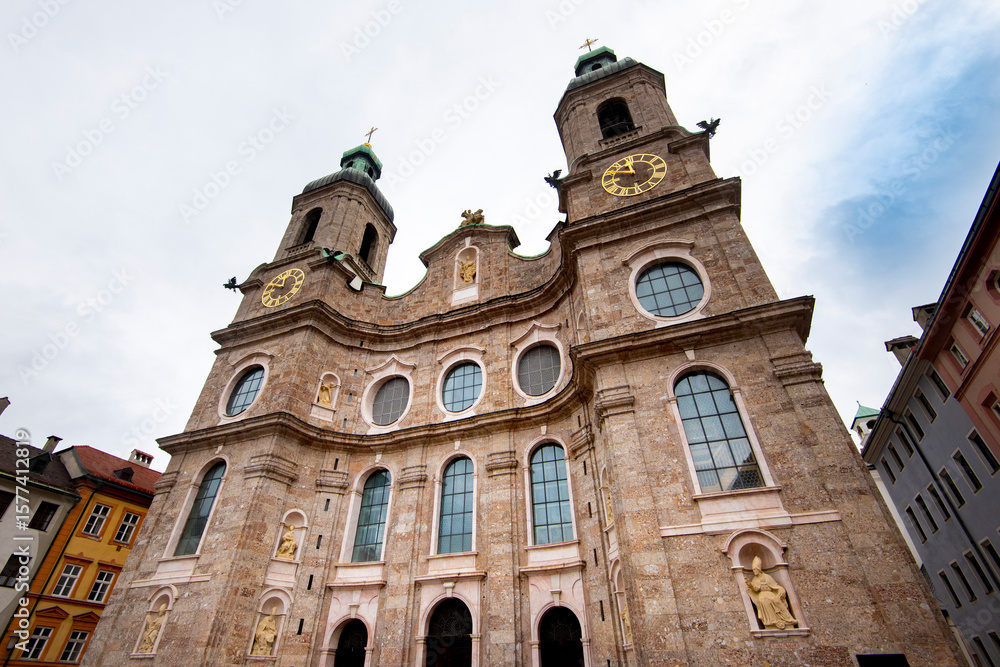 Fototapeta premium Cathedral of St James in Innsbruck - Austria