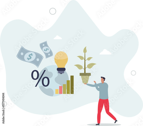 ESG or environmental social governance finance investing. character life .