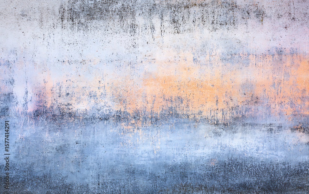 Obraz premium Abstract textural paint peeling aged wall