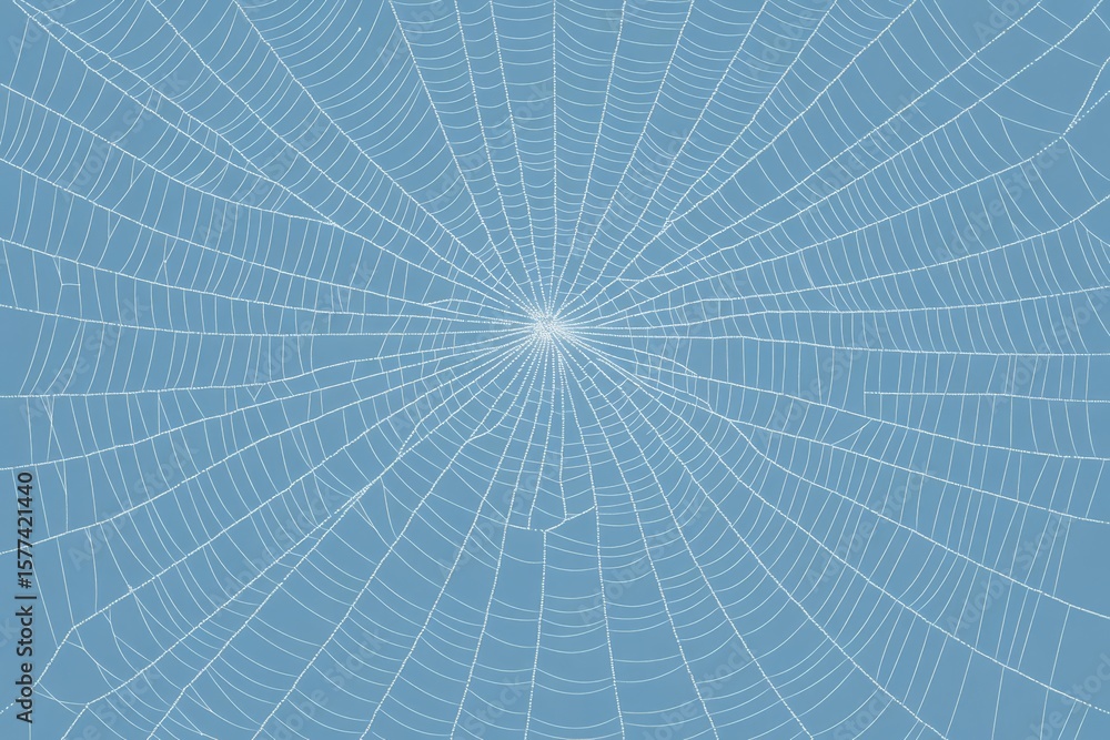 Obraz premium Intricate Spiderweb Design: Nature's Architecture, Silk Threads, Web Pattern, Insect Trap, Orb Weaver, Garden, Wildlife, Spider, Arachnid, Prey