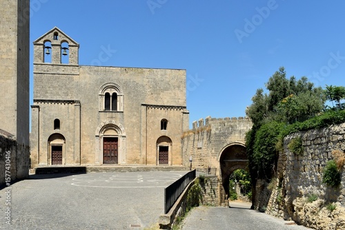Historic church in Unesco heritage site Tarquinia