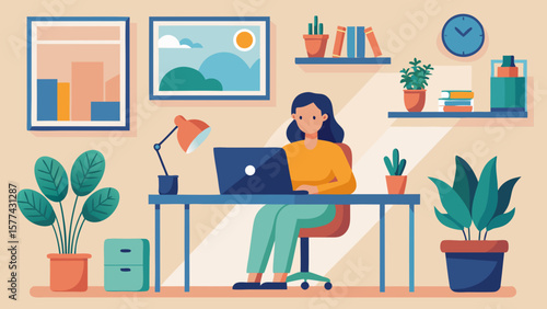 remote work illustration