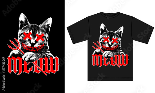 meow t shirt design,meow streetwear t shirt design,edgy t shirt design,urban streetwear t shirt design,animal t shirt design.