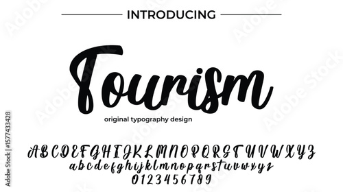Tourism - Elegant Script Font for Smooth Handwritten Design and Creative Typography