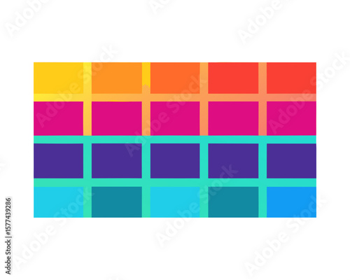 Colorful Gradient Swatch Palette