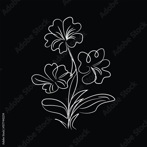 black floral background