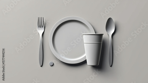 fork and knife on a plate
