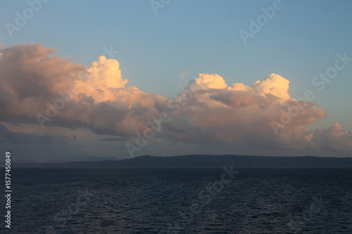 clouds over the sea