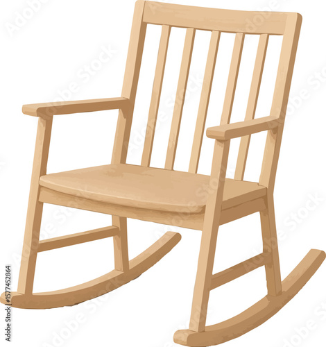 wooden rocking chair