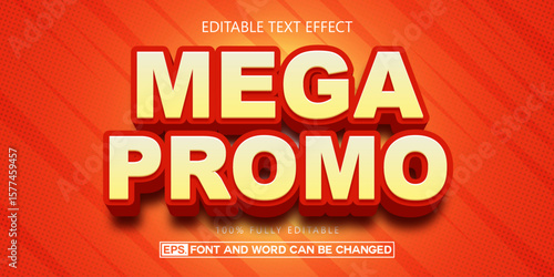 Mega sale editable text effects