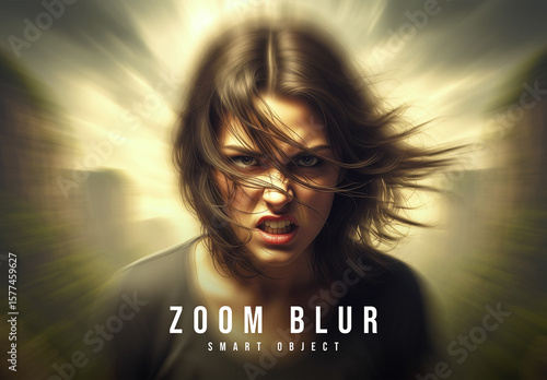 Zoom Motion Blur Photo Effect