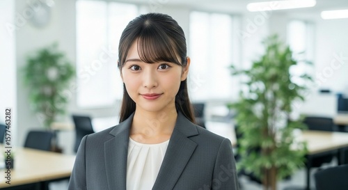 成長への意欲、スーツ姿でほほ笑む若手日本人女性社員 Free Download 成長への意欲、スーツ姿でほほ笑む若手日本人女性社員 - GFXLoad