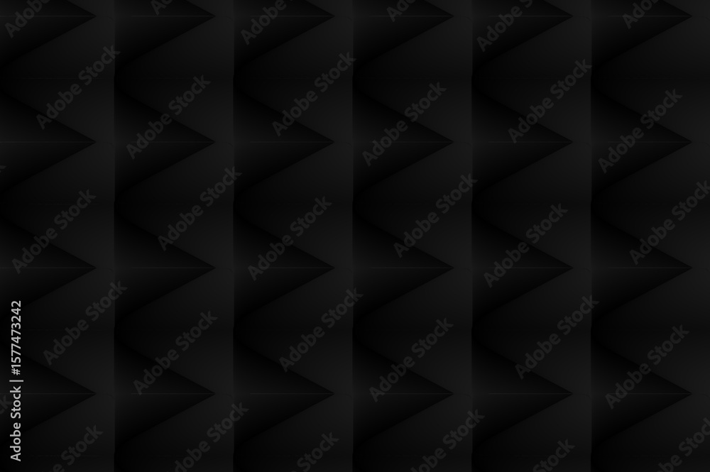 Obraz premium Abstract folding geometry with black layered dimension