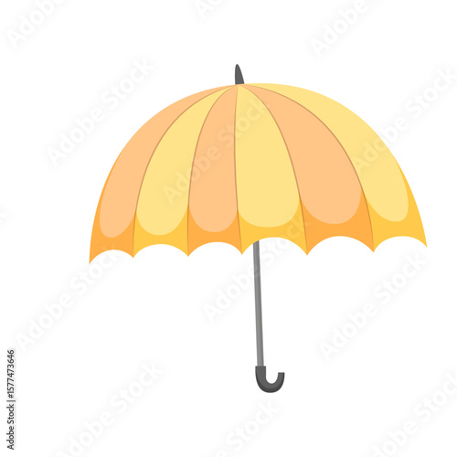Sunny Vector Umbrella Design Element for Weather Needs