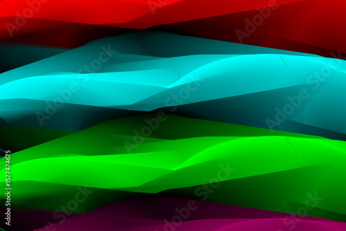 Dimensional folds in seamless black vector background