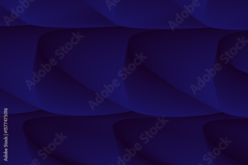 Flowing abstract 3D vector with clean minimal lines