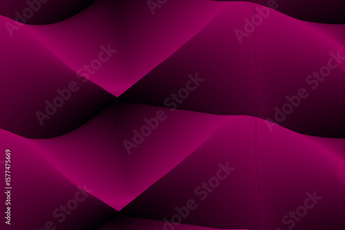 Polished 3D folds in minimalist dark vector style