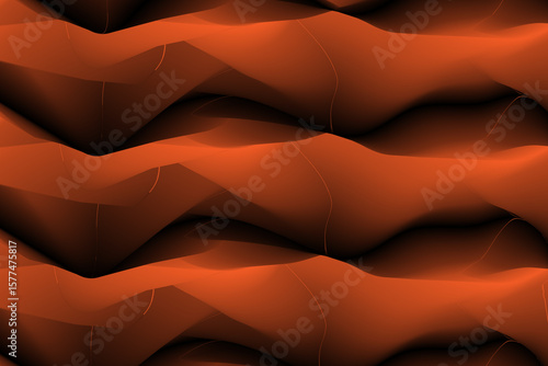Professional abstract design with dark folds and layers