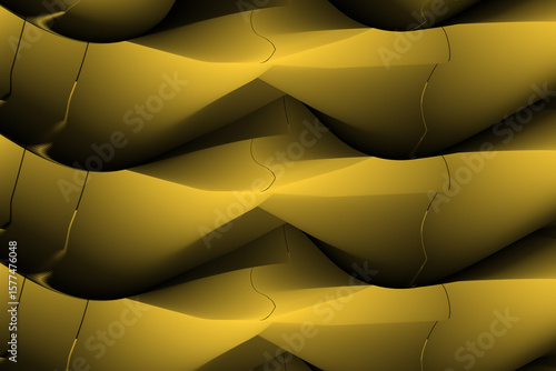 Dimensional abstract background with folded matte surfaces