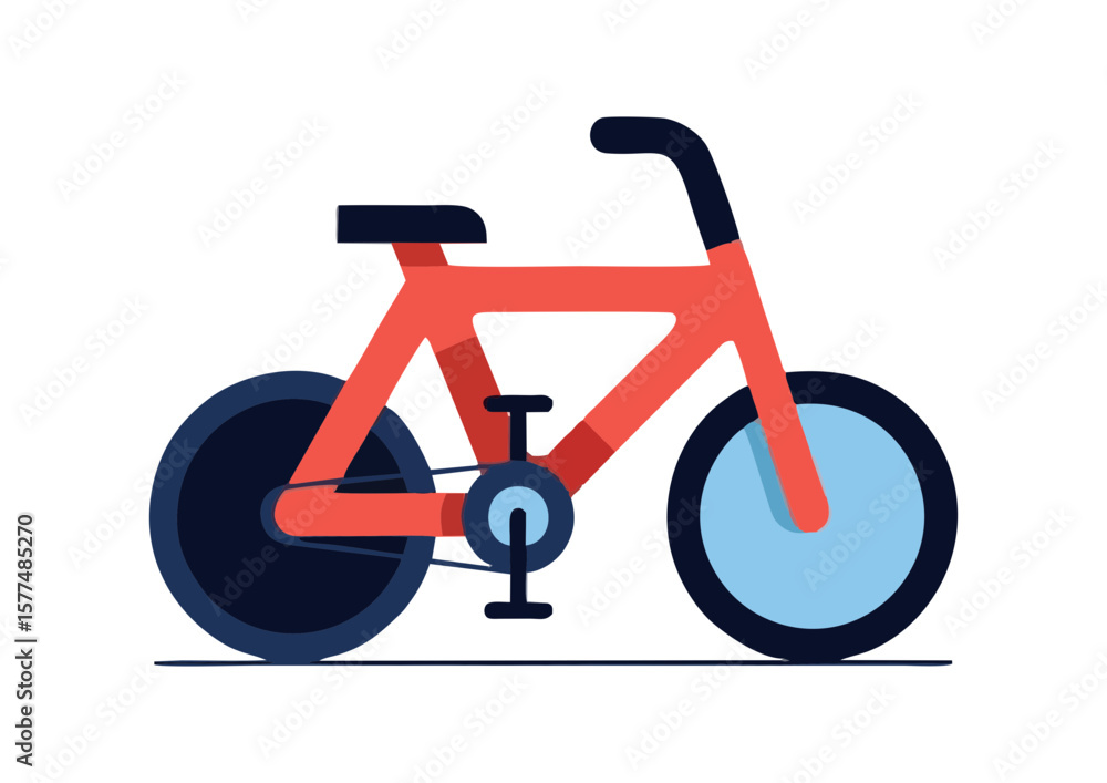 Fototapeta premium Stylized bicycle illustration 