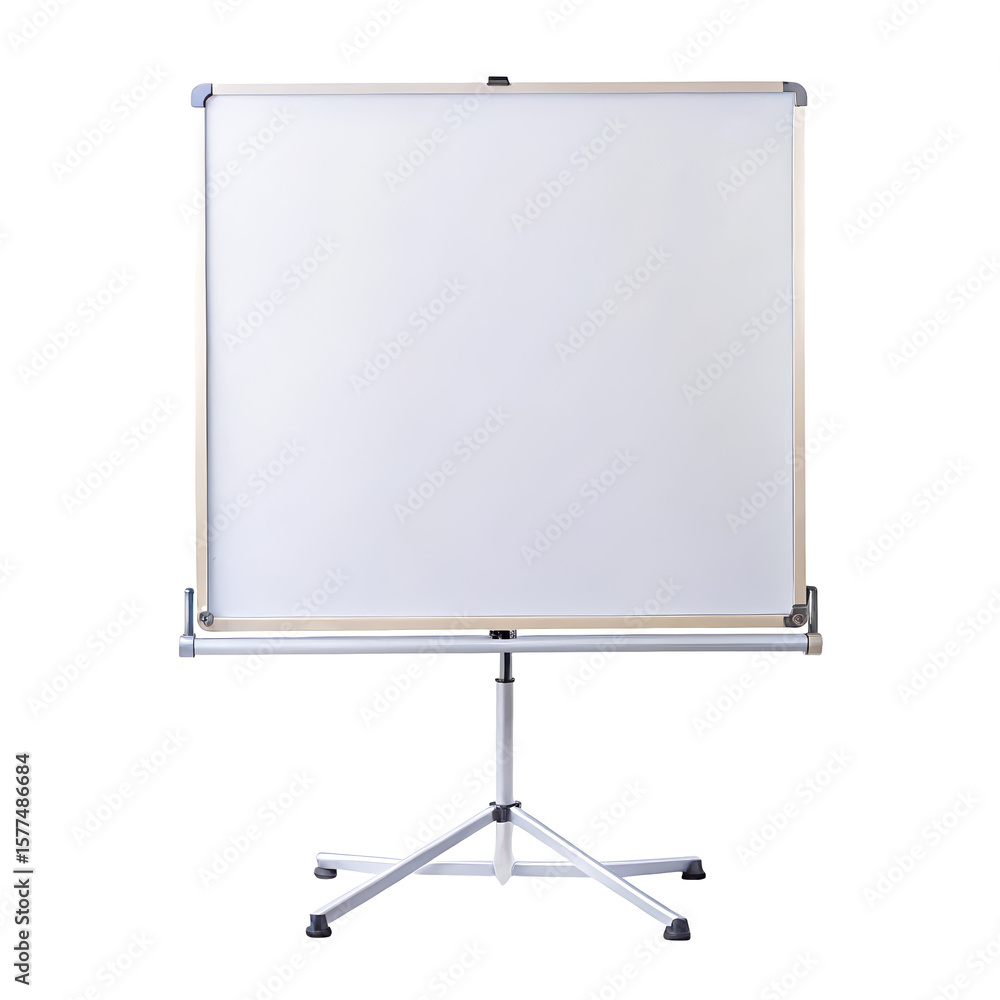 Obraz premium portable whiteboard png foldable portable whiteboard PNG presentation board PNG magnetic dry-erase board PNG transparent background image
