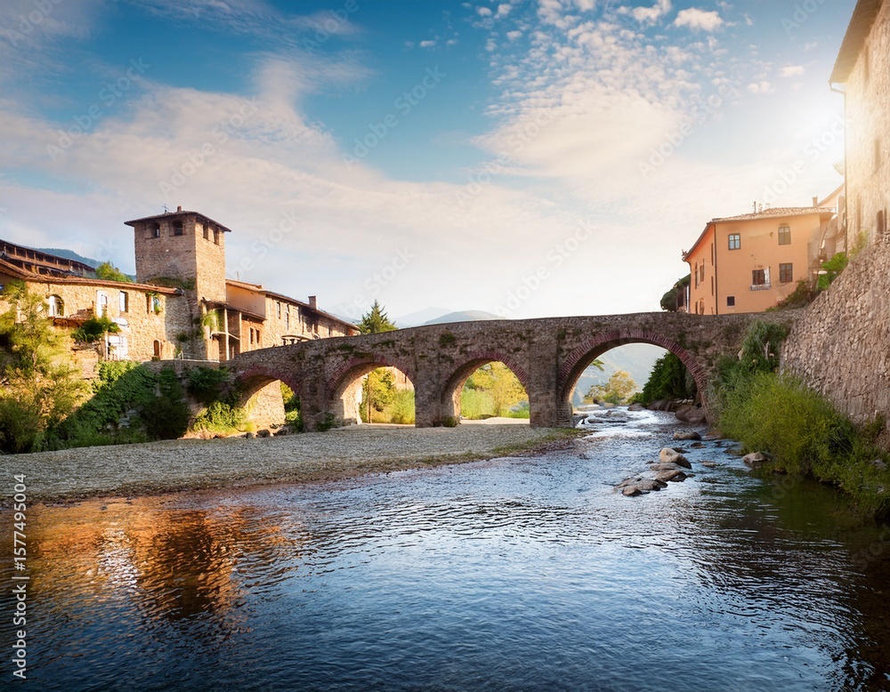Fototapeta premium bridge in old town