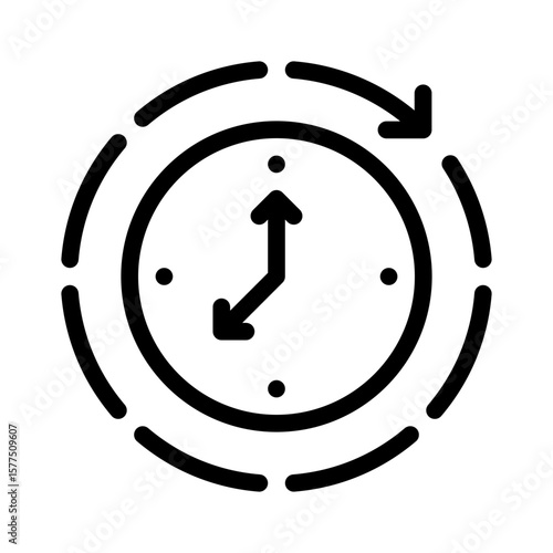 time spent line icon