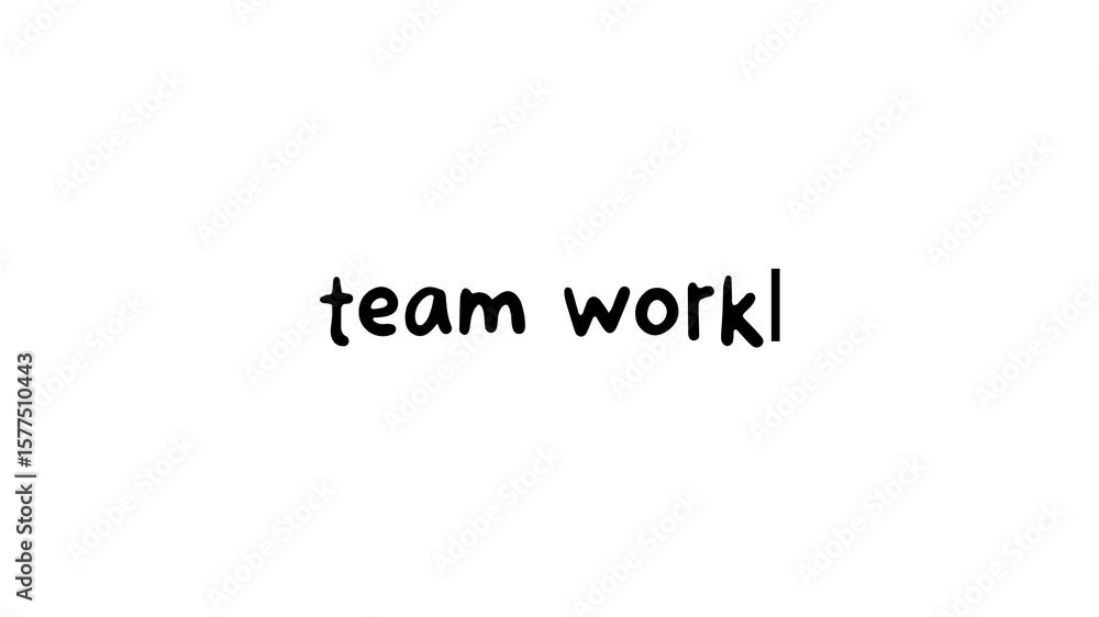 team work typing animation on white background video team work typing animation on white background video