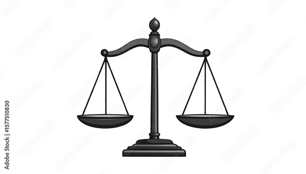 A Justice Scales Icon Design Vector Stock Illustration isolated on transparent background. A Justice Scales Icon Design Vector Stock Illustration isolated on transparent background.