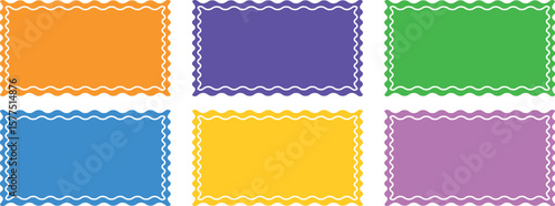 Vintage Frame and Border Vector Set – Decorative Stamp and Ornament Illustrations, Blank Paper Card Templates, Old Postage Style Patterns, Square Photo Album Frameworks, Empty Sticker Design Elements,