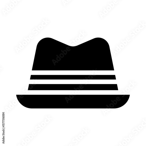 spy hat glyph icon