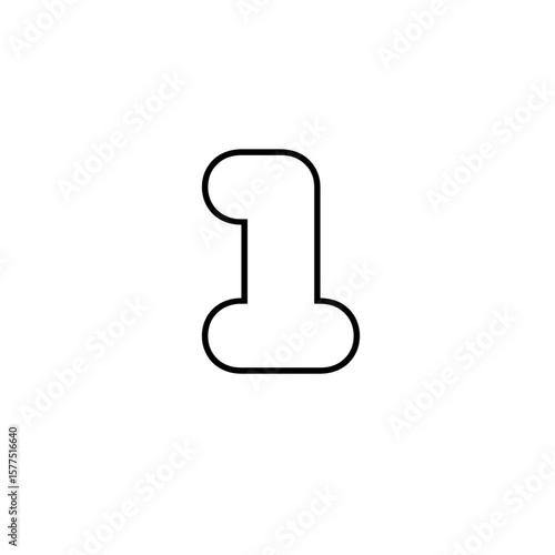 Countdown number cartoon icon