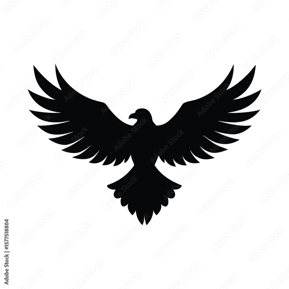 Obraz premium eagle with wings vector illustration