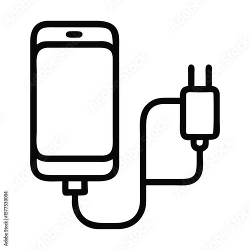 Charger icon logo vector design