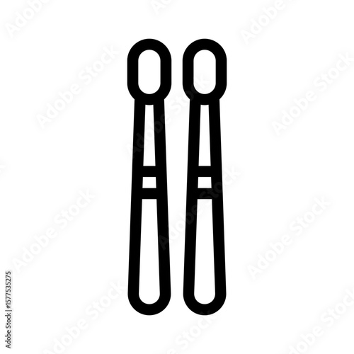 drumsticks line icon